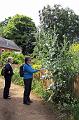 6. Julie & Jill admire some very large thistles